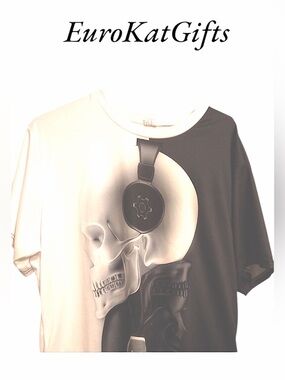 Skull Print T shirt Size 2XL Unisex T-shirt like NEW xxl